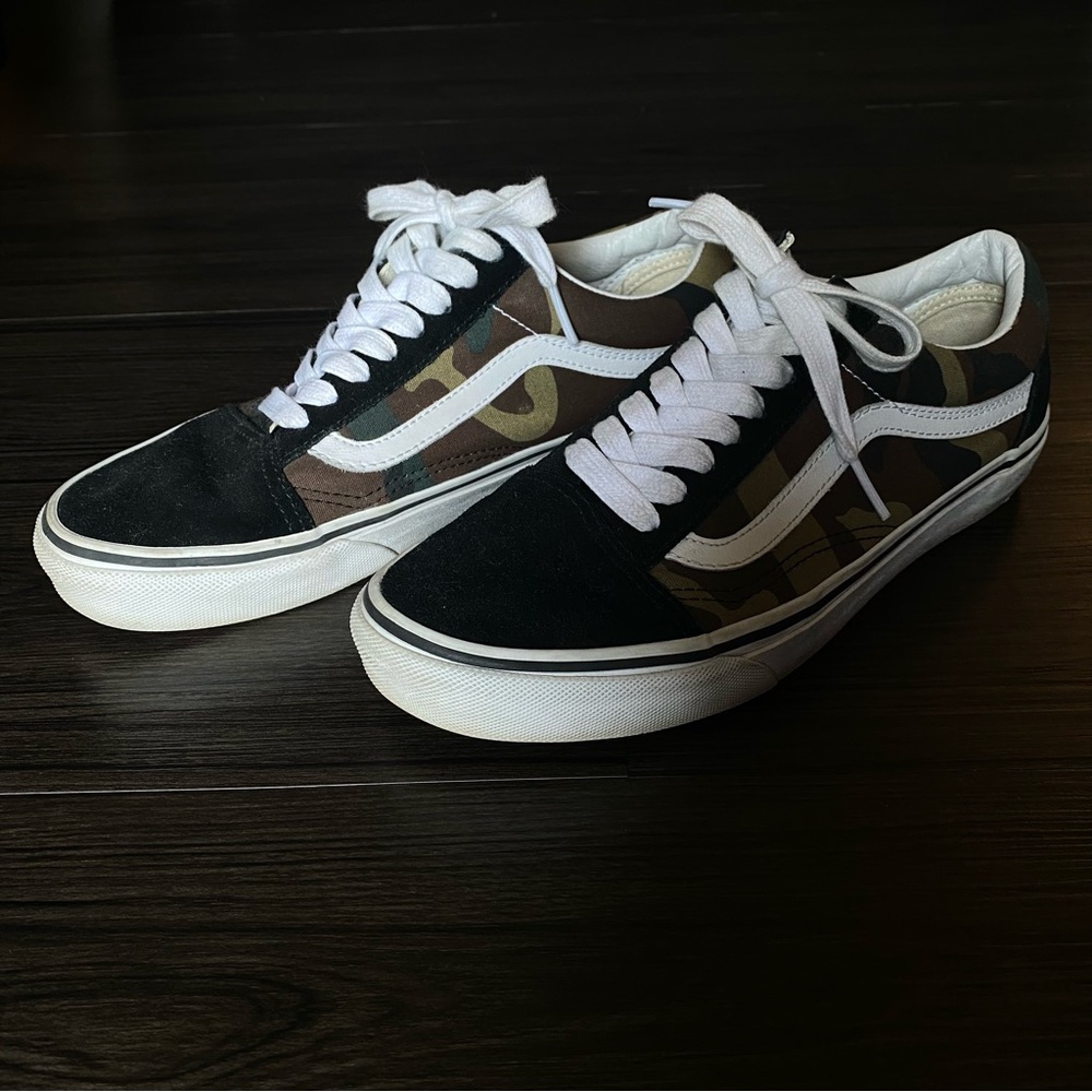 Vans CUSTOMIZED Camo Sneakers